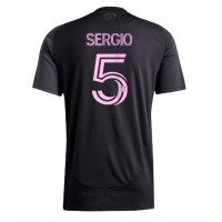 Stroje piłkarskie Inter Miami Sergio Busquets #5 Koszulka Wyjazdowej 2025-26 Krótki Rękaw